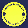 Square Yellow Dot Decals